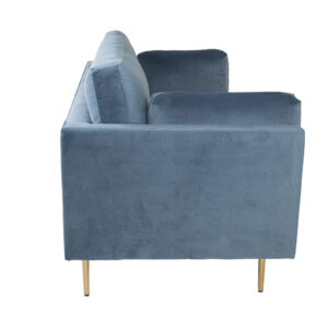 Boom – Canapé 3 places – Bleu, Doré – 90 x 84 x 203 cm