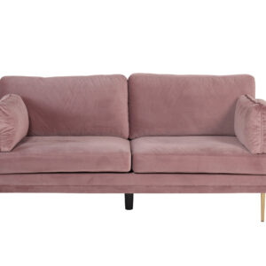 Boom – Canapé 3 places – Doré, Rose – 90 x 84 x 203 cm