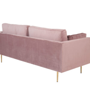 Boom – Canapé 3 places – Doré, Rose – 90 x 84 x 203 cm