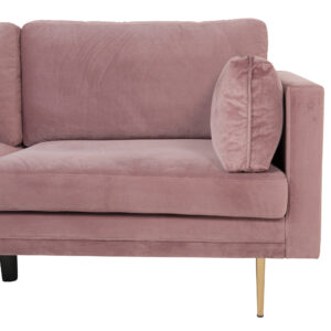 Boom – Canapé 3 places – Doré, Rose – 90 x 84 x 203 cm