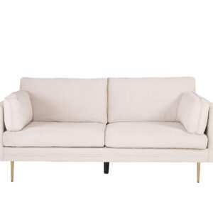 Boom – Canapé 3 places – Doré, Beige – 90 x 84 x 203 cm