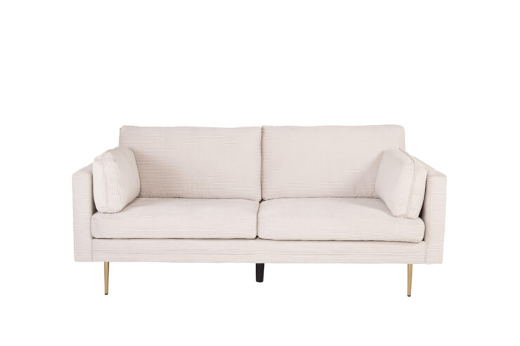 Boom – Canapé 3 places – Doré, Beige – 90 x 84 x 203 cm