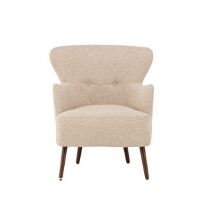 Lincoln – Fauteuil lounge – Beige, Marron – 77 x 85 x 76 cm