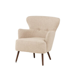 Lincoln – Fauteuil lounge – Beige, Marron – 77 x 85 x 76 cm