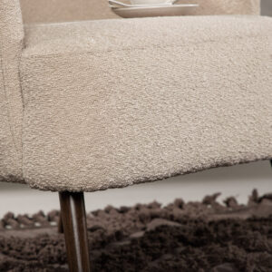 Lincoln – Fauteuil lounge – Beige, Marron – 77 x 85 x 76 cm