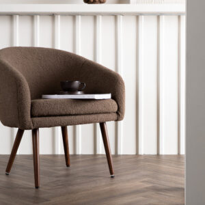 Wanda – Armchair – Marron, Marron foncé – 63 x 75 x 68 cm
