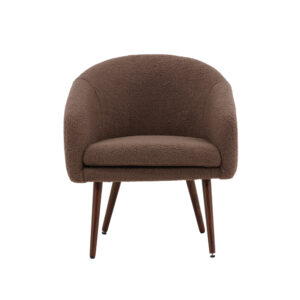 Wanda – Armchair – Marron, Marron foncé – 63 x 75 x 68 cm