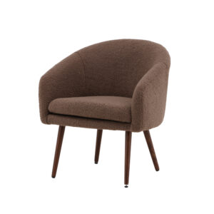 Wanda – Armchair – Marron, Marron foncé – 63 x 75 x 68 cm