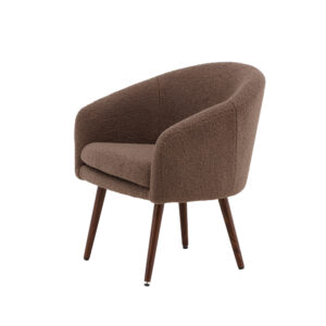 Wanda – Armchair – Marron, Marron foncé – 63 x 75 x 68 cm