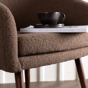 Wanda – Armchair – Marron, Marron foncé – 63 x 75 x 68 cm