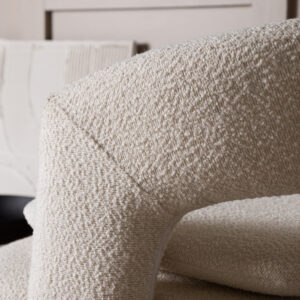 Laurel – Armchair – Blanc, Noir – 70 x 71 x 69 cm