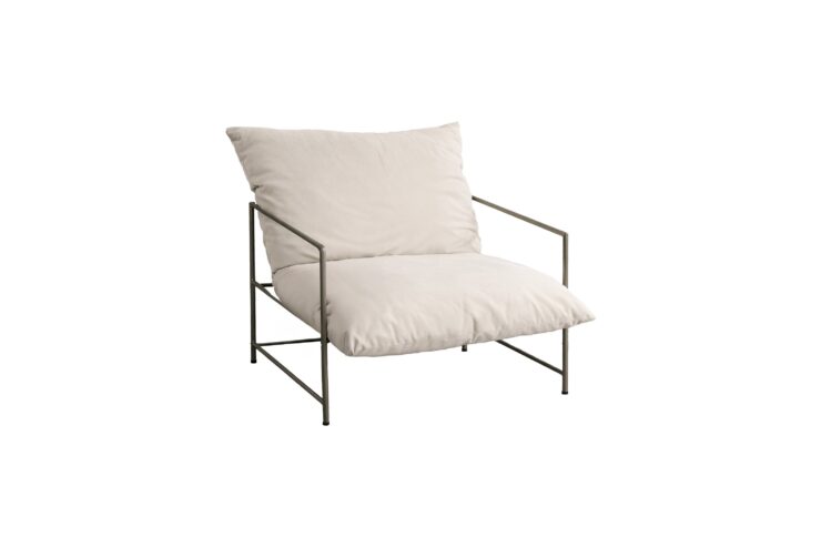 Sedalia – Armchair – Beige, Bronze – 68,5 x 70 x 86 cm