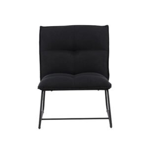 Madison – Fauteuil lounge – Noir – 83 x 78 x 62 cm