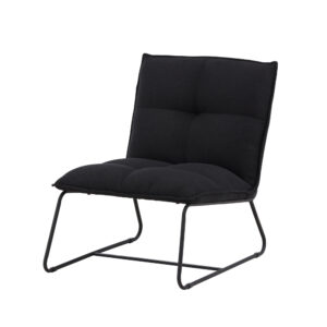Madison – Fauteuil lounge – Noir – 83 x 78 x 62 cm
