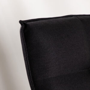 Madison – Fauteuil lounge – Noir – 83 x 78 x 62 cm
