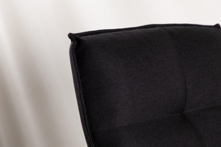 Madison – Fauteuil lounge – Noir – 83 x 78 x 62 cm