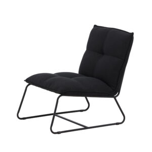Madison – Fauteuil lounge – Noir – 83 x 78 x 62 cm