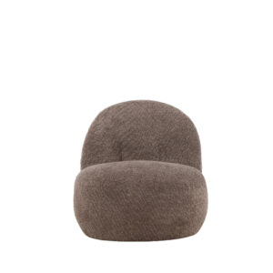 Omaha – Fauteuil lounge – Marron – 84 x 61 x 65 cm