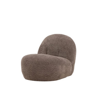 Omaha – Fauteuil lounge – Marron – 84 x 61 x 65 cm