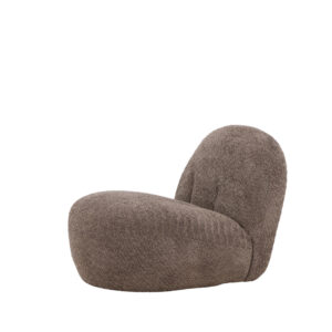 Omaha – Fauteuil lounge – Marron – 84 x 61 x 65 cm