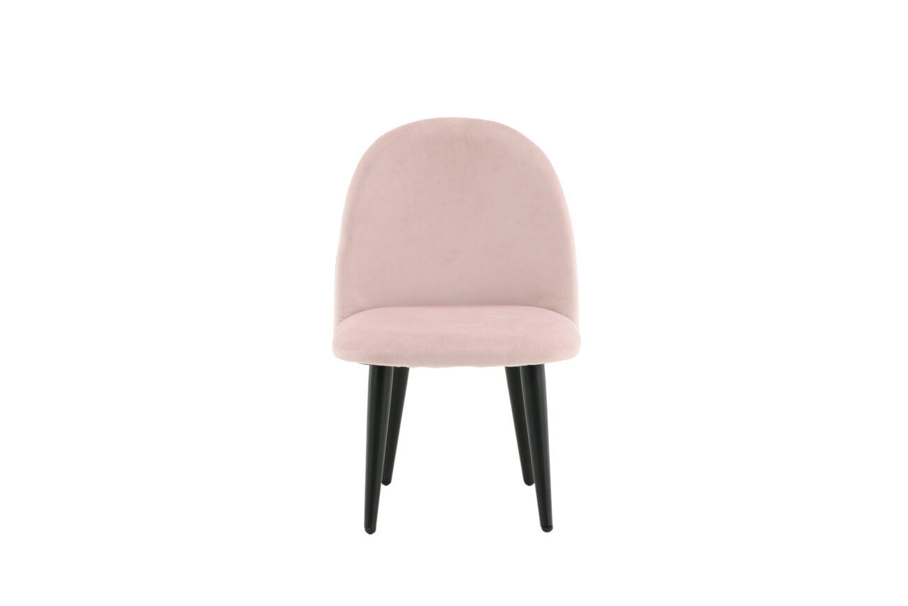Velvet – Kids Chair – Noir, Rose – 42 x 61 x 40 cm