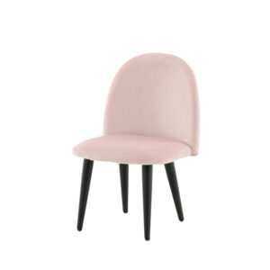 Velvet – Kids Chair – Noir, Rose – 42 x 61 x 40 cm