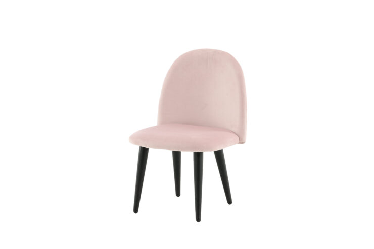 Velvet – Kids Chair – Noir, Rose – 42 x 61 x 40 cm