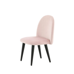 Velvet – Kids Chair – Noir, Rose – 42 x 61 x 40 cm