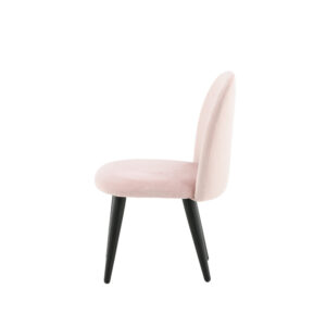 Velvet – Kids Chair – Noir, Rose – 42 x 61 x 40 cm