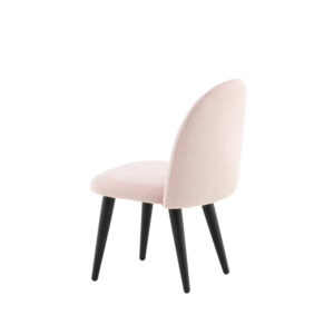 Velvet – Kids Chair – Noir, Rose – 42 x 61 x 40 cm
