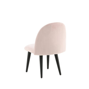 Velvet – Kids Chair – Noir, Rose – 42 x 61 x 40 cm