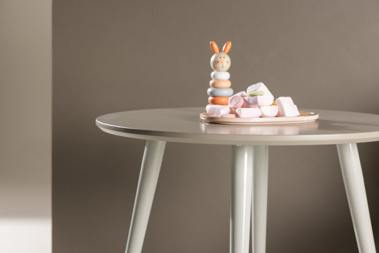 Plaza – Kids Table – Beige – ⌀60 cm