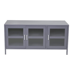 Acero – Meuble TV – Gris clair – 48 x 58 x 120 cm