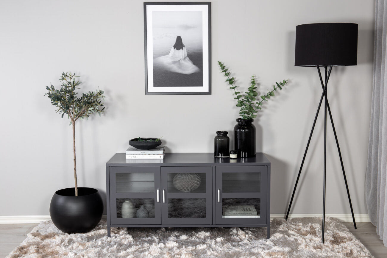 Acero – Meuble TV – Gris clair – 48 x 58 x 120 cm