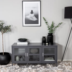 Acero – Meuble TV – Gris clair – 48 x 58 x 120 cm