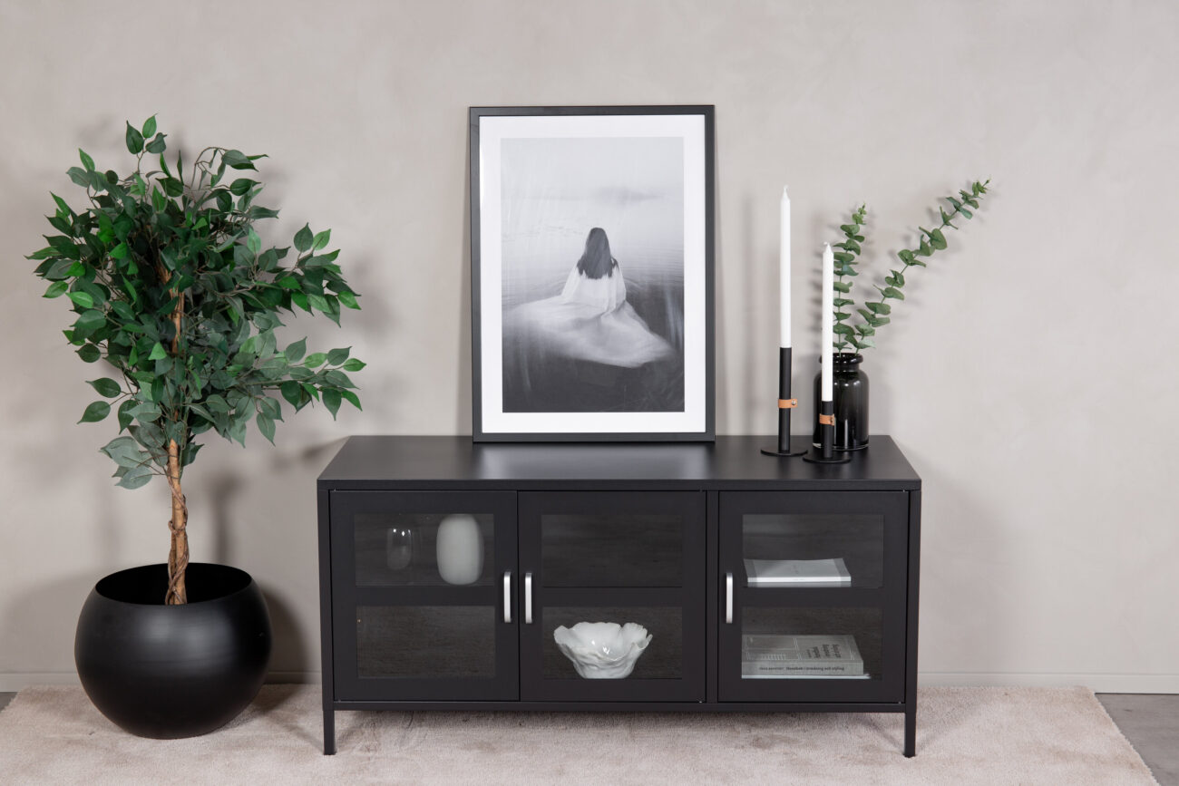 Acero – Meuble TV – Noir – 48 x 58 x 120 cm