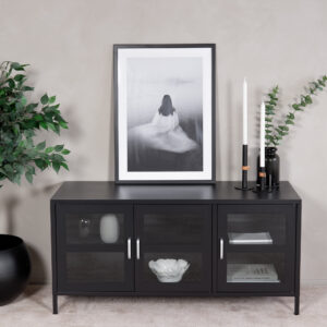 Acero – Meuble TV – Noir – 48 x 58 x 120 cm