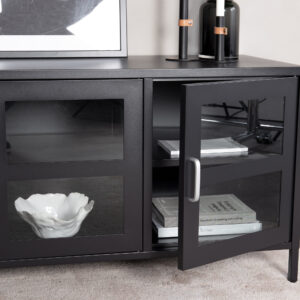 Acero – Meuble TV – Noir – 48 x 58 x 120 cm
