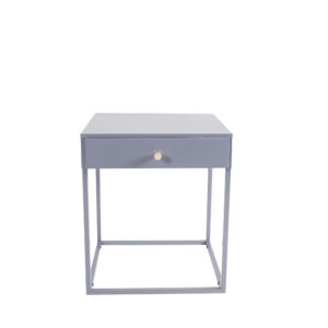 Bakal – Table de chevet – Gris – 43 x 41 cm