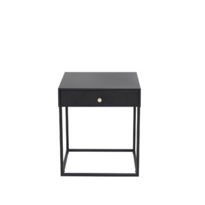 Bakal – Table de chevet – Noir – 43 x 41 cm