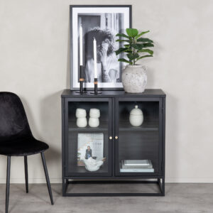 Bakal – Meuble de rangement – Noir – 40 x 85 x 85 cm