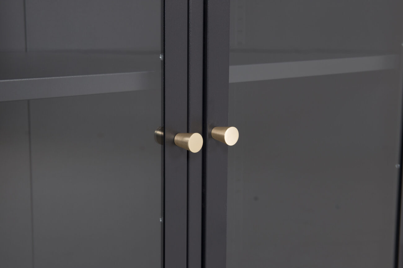 Bakal – Meuble de rangement – Noir – 40 x 85 x 85 cm