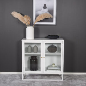 Bakal – Meuble de rangement – Blanc – 40 x 85 x 85 cm