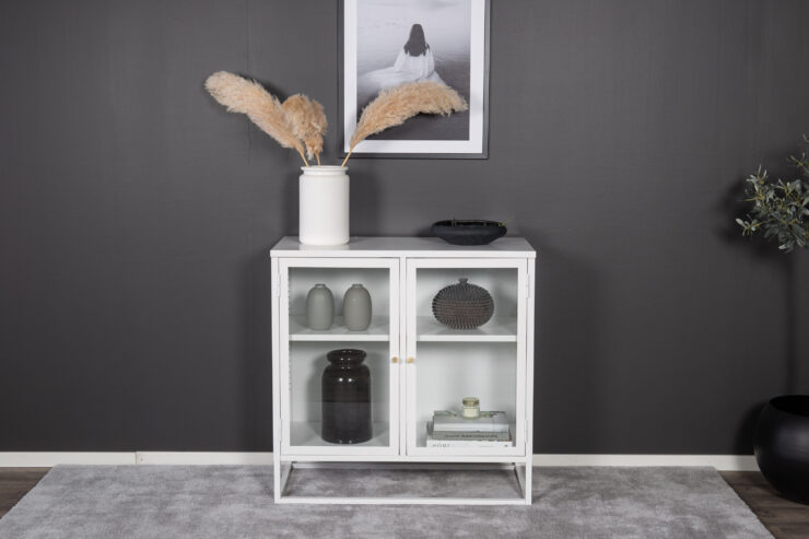Bakal – Meuble de rangement – Blanc – 40 x 85 x 85 cm