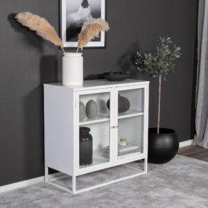 Bakal – Meuble de rangement – Blanc – 40 x 85 x 85 cm