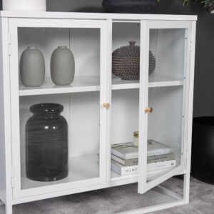 Bakal – Meuble de rangement – Blanc – 40 x 85 x 85 cm