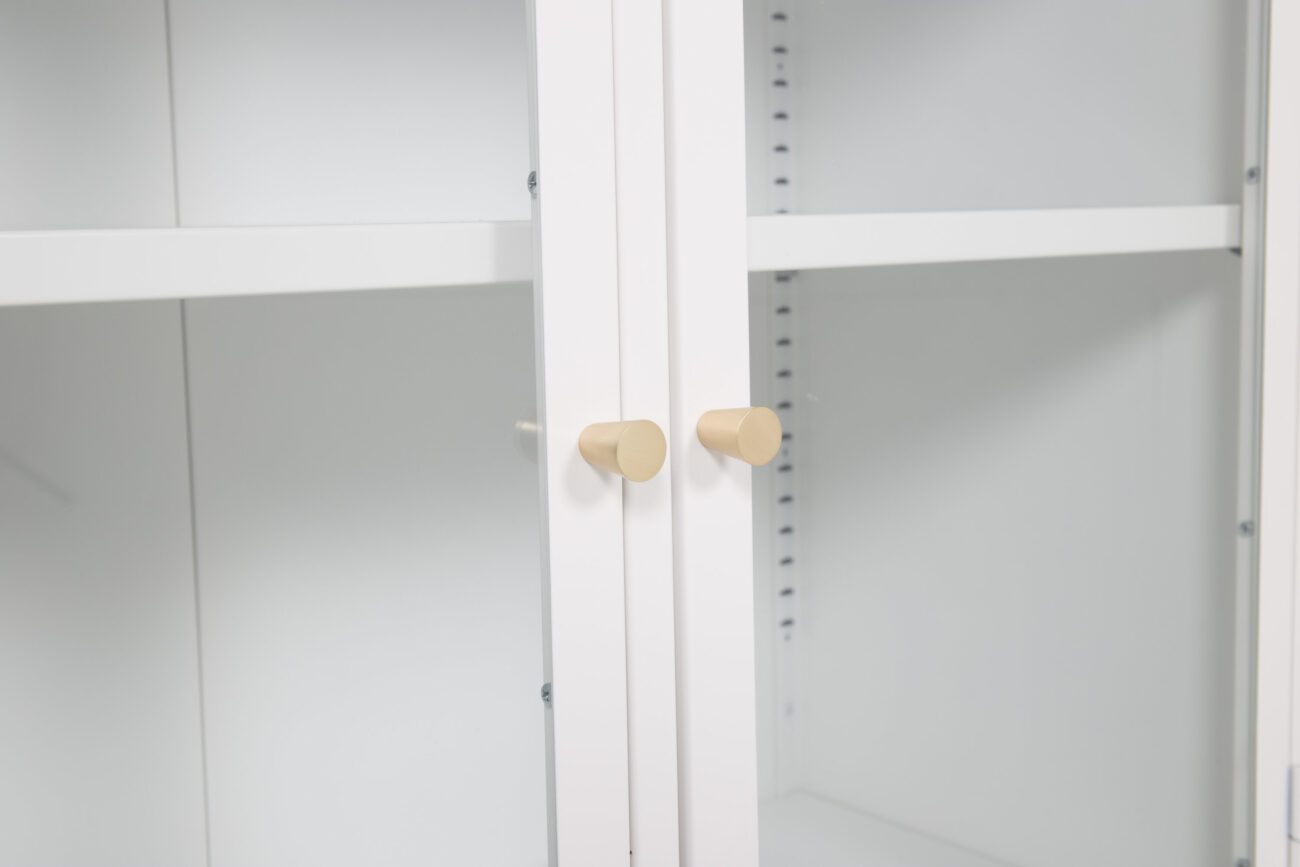 Bakal – Meuble de rangement – Blanc – 40 x 85 x 85 cm