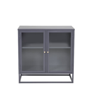 Bakal – Meuble de rangement – Gris – 40 x 85 x 85 cm