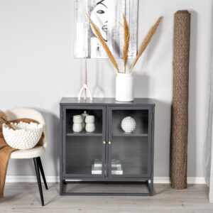 Bakal – Meuble de rangement – Gris – 40 x 85 x 85 cm