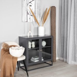 Bakal – Meuble de rangement – Gris – 40 x 85 x 85 cm